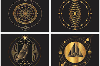 design a unique sacred geometry logo