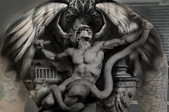 do greek mythology customized realism tattoo design