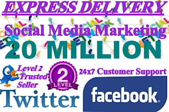 promote Your Website Blog Or Anything 20,000,000 Members On Facebook And Twitter