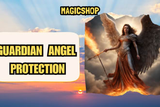 summon your guardian angel shield wiccan spell peace and abundance
