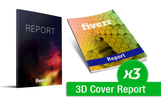 create the 3d mockups of your report or magazine