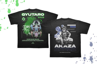 create anime streetwear and vintage design