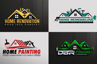 do professional property, handyman and construction logo for your business
