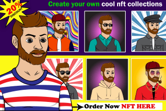 create layers ,traits and accessories for your nft character
