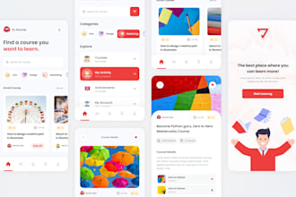 mobile app UI UX design for android ios app design