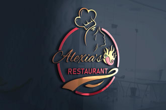 do a unique professional business logo with a 3d mockup