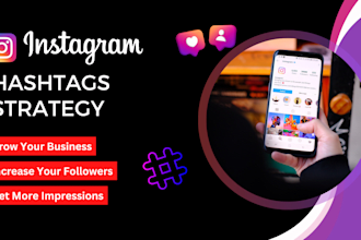 do instagram hashtag research for any business