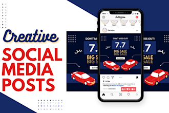 design minimalist social posts in PSD, ai, or canva