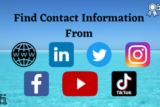 do internet research and find email