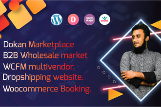 make multi vendor ecommerce website or marketplace by dokan
