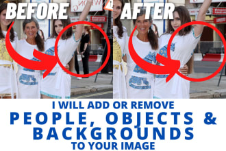add or remove people, objects and backgrounds on your image
