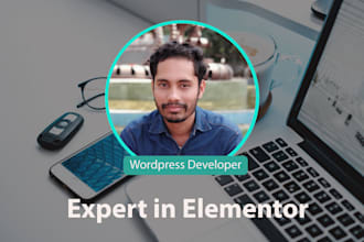create wordpress  blog ecommerce website by elementor