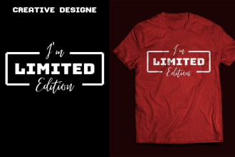 create mind blowing and typography custom t shirt design
