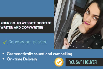 be SEO content writer, copywriter, and website content writer