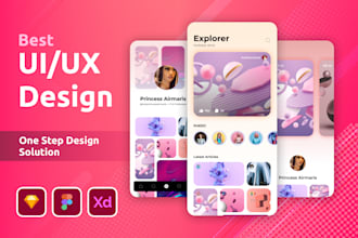design amazing app UI UX design for android or IOS