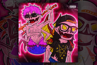 draw an epic animated album cover for your song