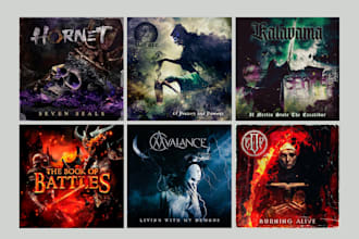 design a metal album cover artwork
