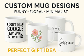 create awesome coffee mug design for your pod