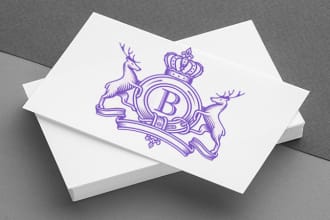 modern high quality coat of arms and family crest logo