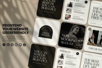frontend well designed, userfriendly and impressive website