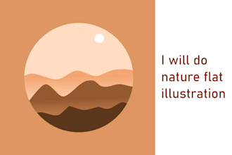 do nature flat illustration