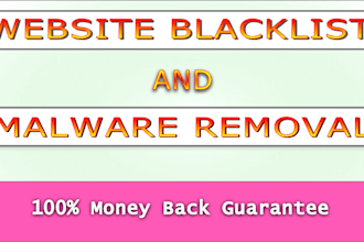 remove website blacklist and malware