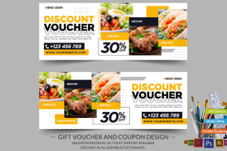 design gift voucher, coupon, gift certificate and gift card