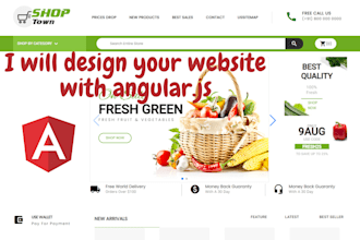 design your website on an angular