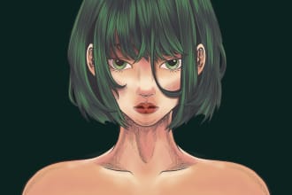 draw anime style for nft, tshirt, merchandise etc