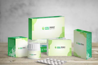 make attractive medicine packaging box and label design