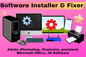 install software or windows and fix, repair mac, windows computer
