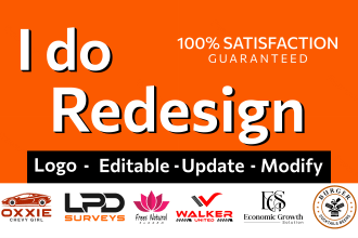 design, logo redesign, edit, modify, update, redraw, graphic