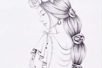 make pencil sketch portrait from a photo