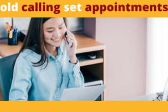 make professional cold calls list, set appointments, telemarketing  grow sales