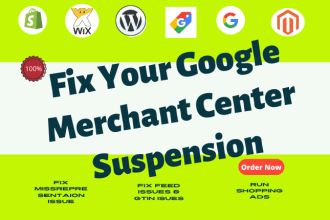 fix google merchant center suspension and feed errors