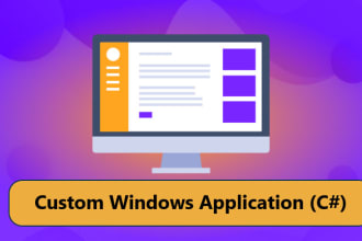 create a desktop application or windows application in csharp dotnet