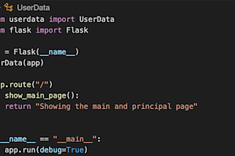 create, fix, update website, api with python, flask