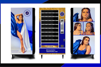 design a lash and hair vending machine