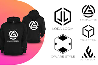 design clothing line, streetwear, monogram and fashion logo