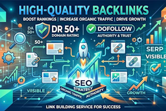 build high DR 50 dofollow backlinks