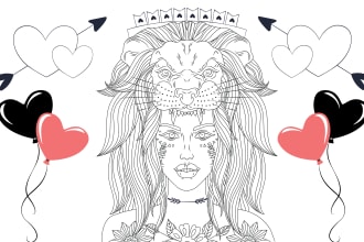 draw coloring book pages for children and adult
