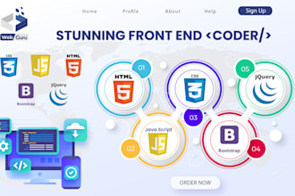 be your front end developer, will do front end development