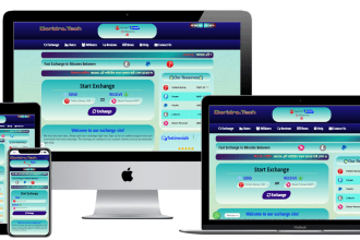 create an exchanger website design and web development