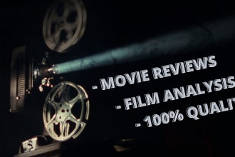 write an epic movie review or in depth film analysis