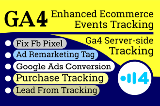 fix or setup google analytics 4, ga4 ecommerce tracking ads conversion via GTM