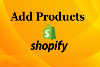 manually add products to your shopify store