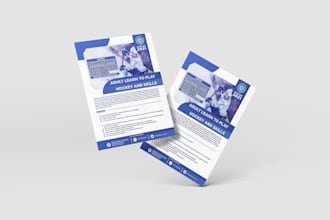 design an creative double sided flyer, poster, leaflet in 24 hours