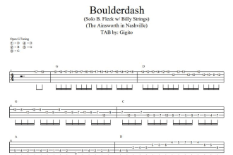 transcribe any 5 strings banjo song for tablature