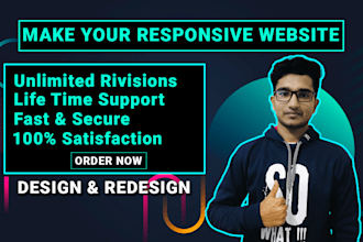 create a responsive website, and web design to build website