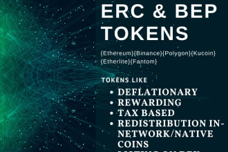 create highly customized bep20 and erc20 tokens